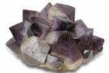 Deep Purple Amethyst Crystal Cluster With Huge Crystals #250740-1